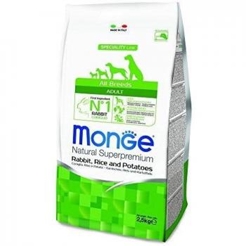 Monge Super-Premium Natural Speciality Line Adult Rabbit, Rice Potato 2.5 kg