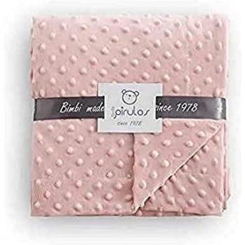 Pirulos 64005104 - Manta doble cara, 80 x 110, diseño dots, color rosa