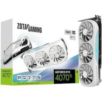 Zotac GeForce RTX 4070 Ti Trinity OC White Edition NVIDIA 12 GB GDDR6X