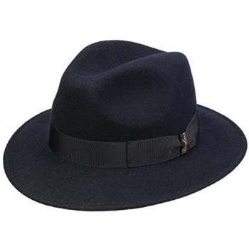 Borsalino Piemonte Traveller Wool Hat - Navy Blue - Unisex - Size 59 cm