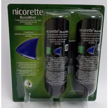 NICORETTE BUCOMIST 1 MG 13MLX2