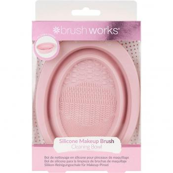 Brushworks - Limpiador de brochas Cleaning Bowl, accesorio de silicona para limpiar brochas, 1 unidad