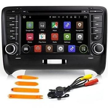 Android 5.1.1 dos din 7 pulgadas en Dash Multimedia estéreo del coche reproductor de GPS para Audi TT Quad Core 1.6 GHz 1024 * 600 GPS CANbus DAB apoyo WIFI Bluetooth Radio Free Mapa Tarjeta