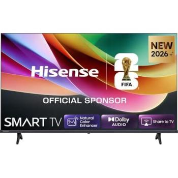 Televisor LED 40 Hisense A4 Series 40A49S Full HD Smart TV VIDAA con Wi-Fi y HDR