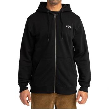 Sudadera de hombre Billabong Arch Full Zip negra y blanca - XL