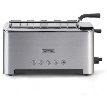 Kenwood Persona TTM610 - Tostadora con Una Abertura Larga para 2 Tostadas o una Grande, Rejilla Extraible Más Cómoda, Varios Programas, 1080 W, Color Plata