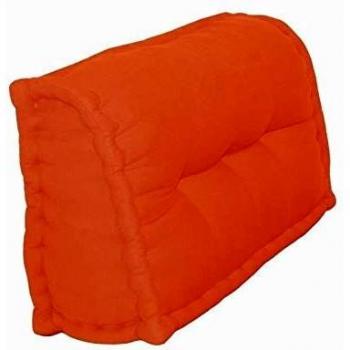 Cojín para Sillas 100% Algodón Respaldo Naranja (60 x 22 x 45 cm)