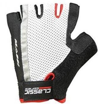 Massi Classic - Guantes de ciclismo unisex, color blanco / rojo, talla XL