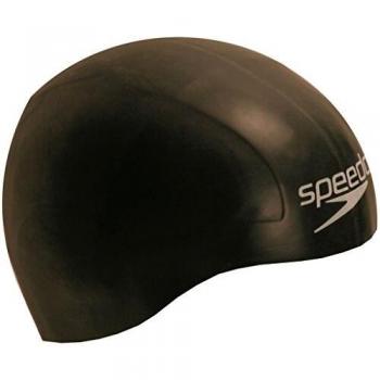 Speedo Aqua V Black Swimming Cap Racing Design