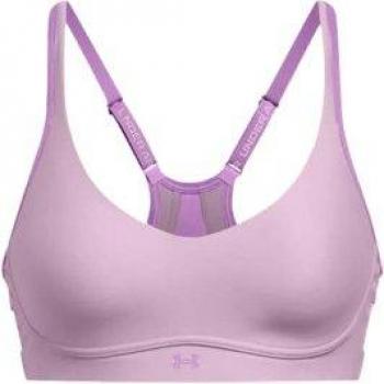 Sujetador deportivo UA Infinity 2.0 Low lila para mujer, soporte bajo, talla M, adecuado para copas A-C