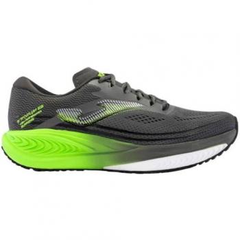 JOMA ZAPATILLAS RUNNING TITANIUM 2412 GRIS CON VERDE, Zapatillas de running para hombre, color gris con detalles en verde, modelo Titanium 2412, talla 43 EU