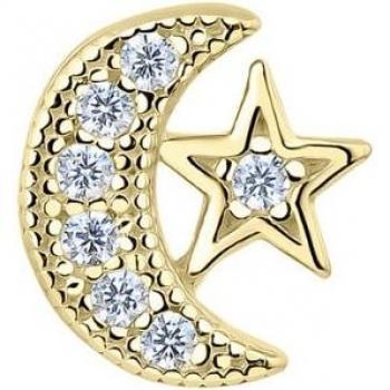 Piercing Earcandy Heaven de plata bañada en oro amarillo 18k