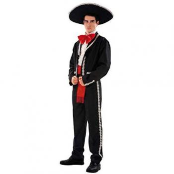 Disfraz Adulto Mexicana Negro 4 Piezas XL