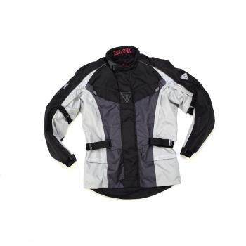 Racer Super Vento Chaqueta de Motorista, Negro/Gris, 2XL