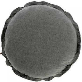 Kave Home - Funda cojín Maelina Ø 45 cm gris