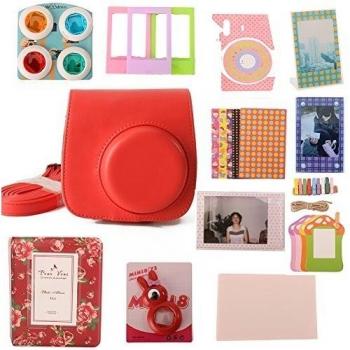 Woodmin 12-en-1 Accesorios Bundle Set para Fujifilm Instax Mini cámara de 8