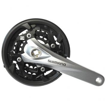 SHIMANO FCM3000E002CH Bielas ACERA 9V 40/30/22 175mm, Unisex Adulto, Carbono