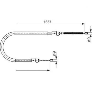 Cable de freno de mano BOSCH 1 987 482 720