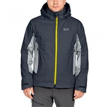 Jack Wolfskin Hombre Scott Base - Cazadora 3 en 1, otoño/invierno, hombre, color negro, tamaño M