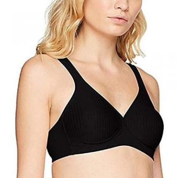 Triumph Modern Soft Cotton Wireless Bra - Black - Size 95C