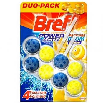 Bref Power Activ Duplo Limón Cesta WC - Paquete de 2 x 50 gr - Total: 100 gr