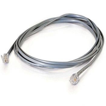 Cable Modular Recto C2G RJ11 6P4C de 3m - Gris