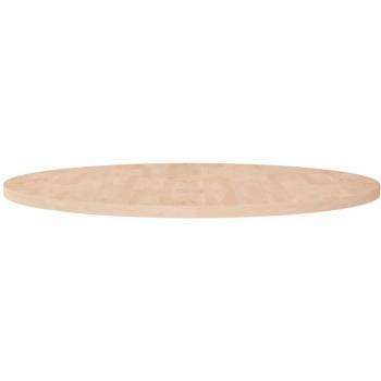 Tablero de mesa redondo Ø 90x2,5 cm roble macizo sin tratar