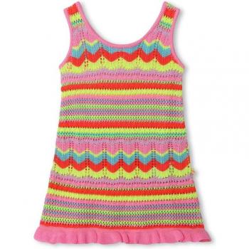 Vestido de niña Billieblush de crochet multicolor U20354