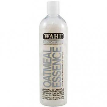 Champú de Avena Wahl para Mascotas 500ml - Fórmula Natural Hidratante para Perros con Piel Muy Sensible, Concentrado 15:1