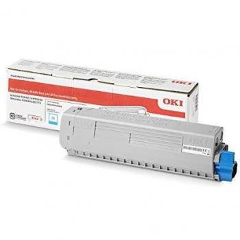 Oki 47095703 adecuado para C824 Toner cian 5000 Hojas