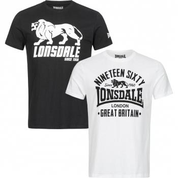 Lonsdale Camiseta De Manga Corta Bylchau Blanco 5XL Hombre