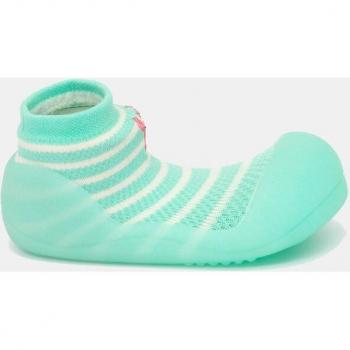Zapatillas de casa cerradas de bebés tipo calcetín con elástico en la caña