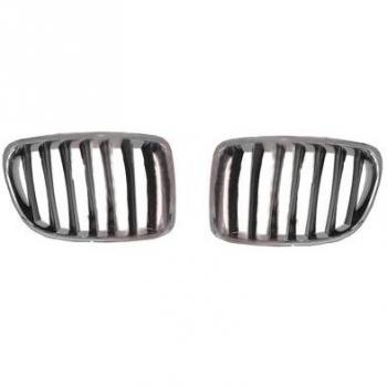 Rejilla delantera Van Wezel 0678511 para BMW, color negro