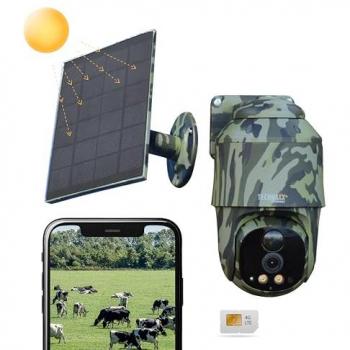 Cámara de Vigilancia IP 4G/LTE Exterior con Panel Solar TX-290