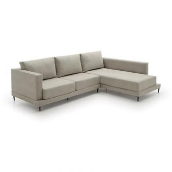 Sofá Chaise Longue Martina Gris Derecha - Diseño Elegante y Alta Gama 275x190x100