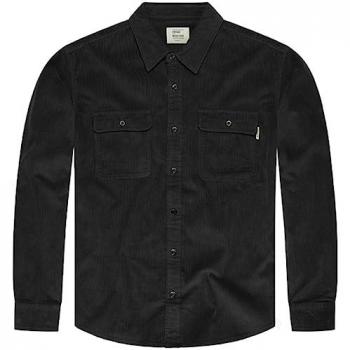Camisa Manga Larga Vintage Industries Brix - Color Negro - Talla S XXL - Para Hombre