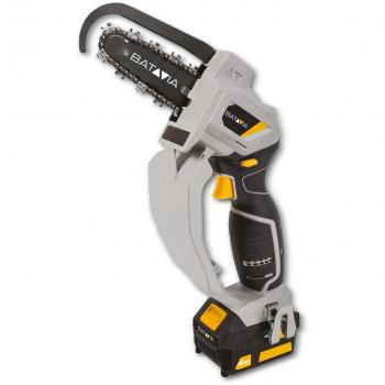 Sierra de cadena eléctrica Batavia Nexxsaw XL 18V - Set con batería de 4.0 Ah y cargador rápido - Profundidad de corte 11 cm, longitud de barra 15 cm