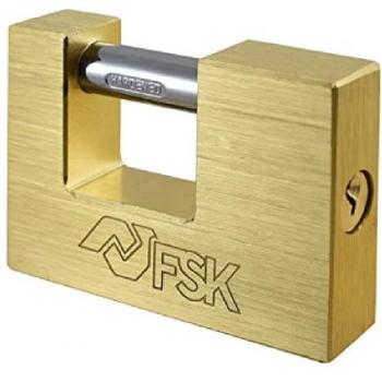 Candado Rectangular Ferrestock 90 mm con 2 llaves