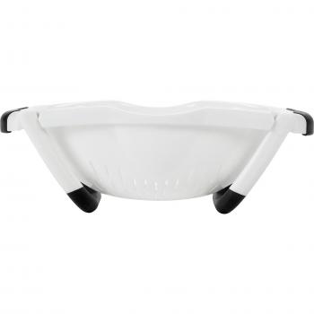 OXO Good Grips Escurridor Adaptable de plástico, Blanco, 1 cm