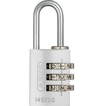Abus 145/20_PLATA - Candado aluminio combinacion 20mm 3 dígitos plata