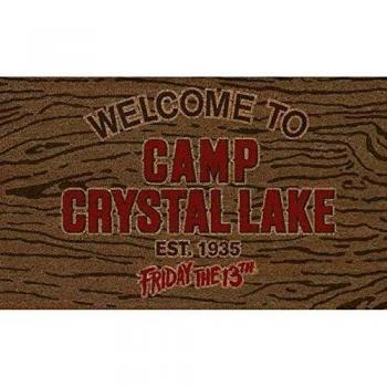 Pyramid Felpudo Welcome To Camp Crystal Lake Doormat Friday The 13Th Official Merchandising Referencia DD Textiles del hogar Unisex Adulto, Multicolor, única