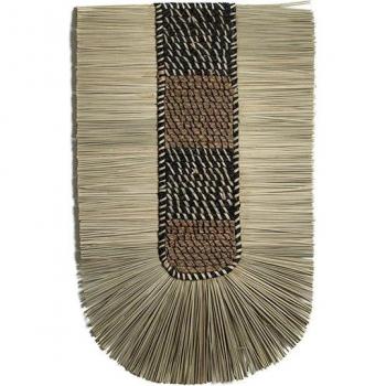 Decoración de Pared Romimex Negro Natural Fibra Vegetal 60 x 10 x 85 cm