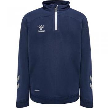 Sudadera Hummel Lead Kids con Medio Zip, Color Azul, Talla 12 Años