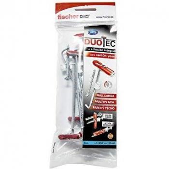 Fischer Duotec - Tacos y Tornillos para Pladur, 10mm, Paquete de 6 Unidades