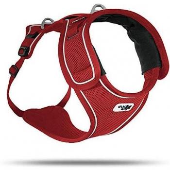 Arnés para perros Curli Belka Rojo M, 20-30 kg