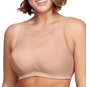 Glamorise Women's High Support Wireless Sports Bra - Coffee Color