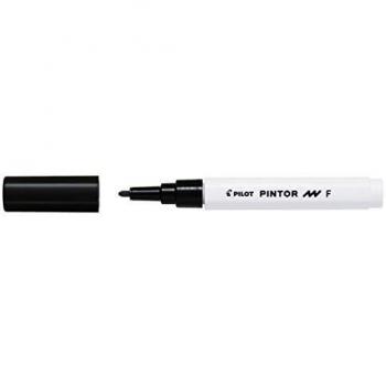 Rotulador acrílico Pilot Pintor de punta fina 1 mm color negro