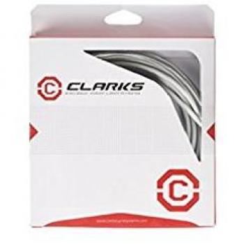 Clarks Universal S/S Front and Rear Brake Cable Kit W/ P2 White Outer Casing