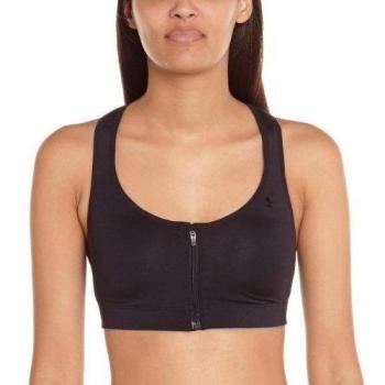 Under Armour - Sujetador deportivo para mujer, color negro, talla 32B talla del fabricante 32B
