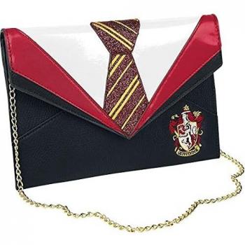 Harry Potter Danielle Nicole - Gryffindor Mujer Clutch Negro/Rojo, Poliuretano, poliéster,